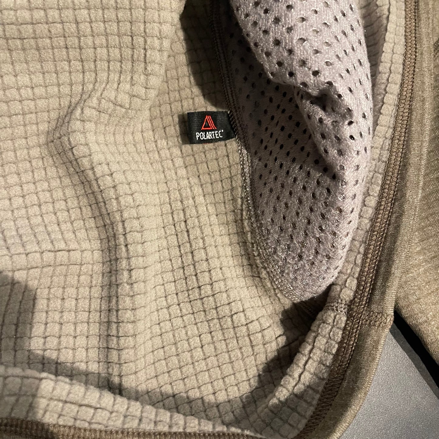 Patagonia Fleece Jacke R1® Polartec (XL Herren) beige-grau