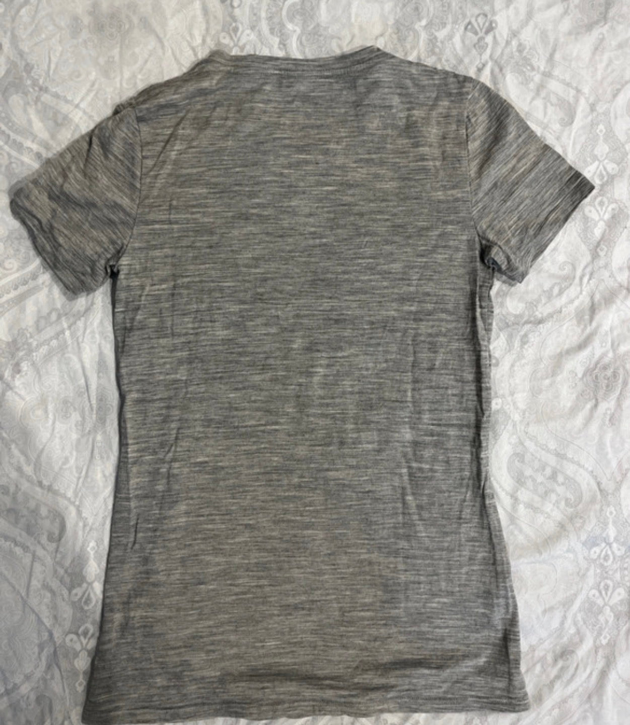 T-Shirt von Icebreaker Merino XS grau mit Künstlerprint