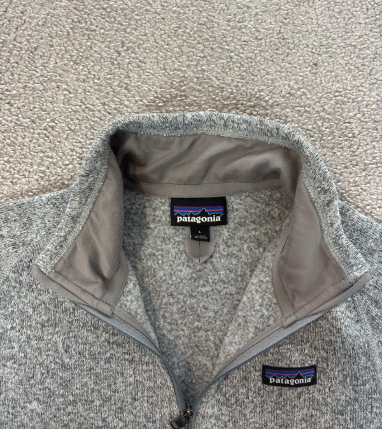 Pullover Patagonia (L Damen) Better Sweater Fleece grau