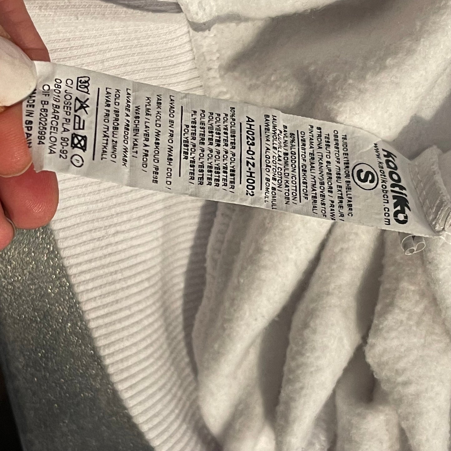 Weiß bunter Pullover von Kaotiko (S-M Herren oder M-L Damen)