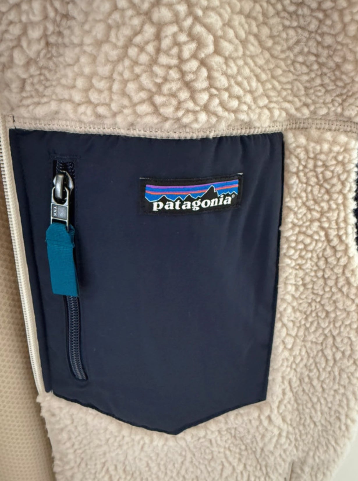 Retro Pile Weste von Patagonia (L Herren) Teddy Fleece creme