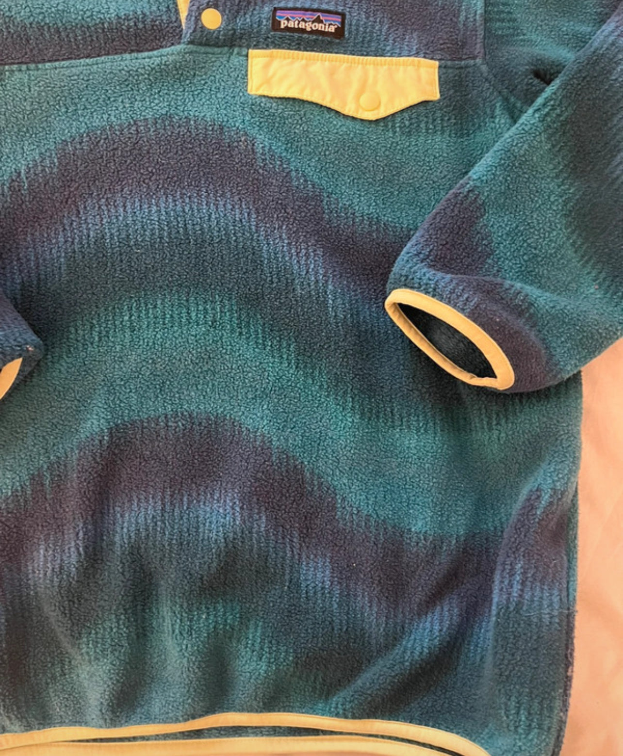 Fleece Pullover von Patagonia Synchilla (XS Damen) blau türkis