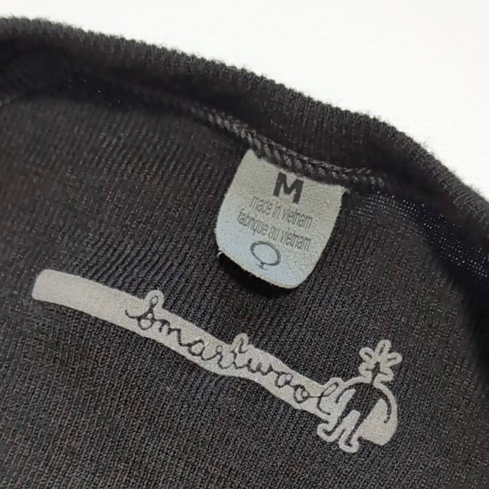 T-Shirt von Smartwool Merino (Damen M) anliegender Top schwarz