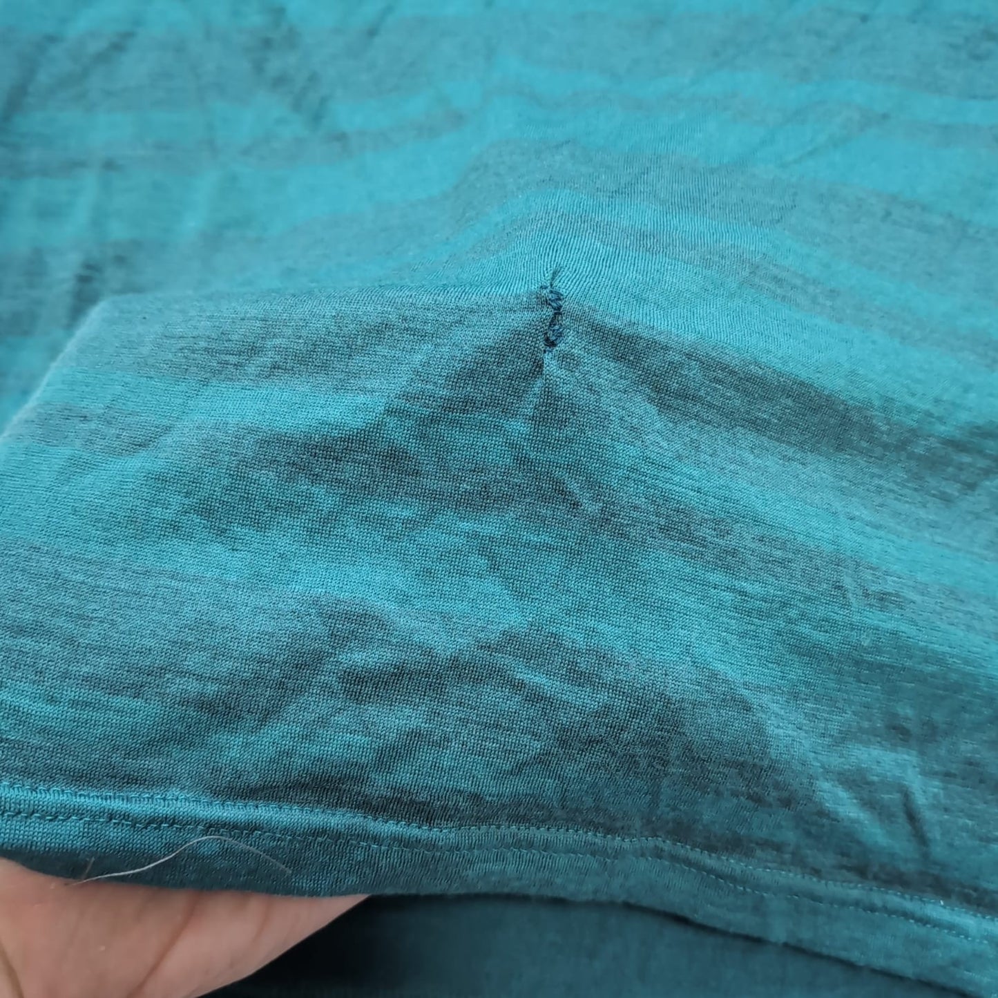100% Merino T-Shirt von Ortovox (XL Herren) türkis blau Rock'n'Wool