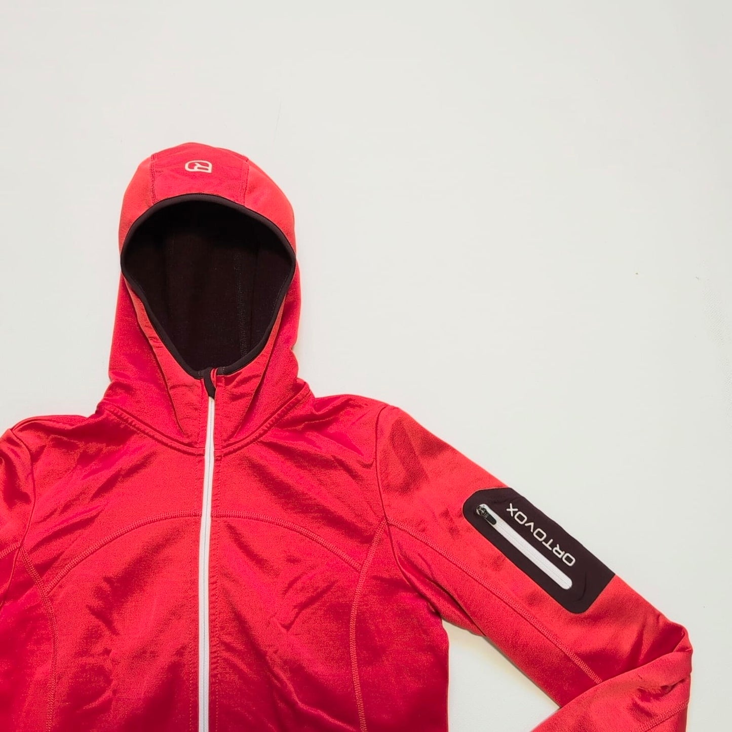 Ortovox Fleece Jacke Merino inside (M Damen) Hoodie korallenrot