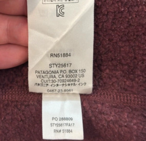 Patagonia Fleece Pullover (M Damen) Better Sweater bordeuax