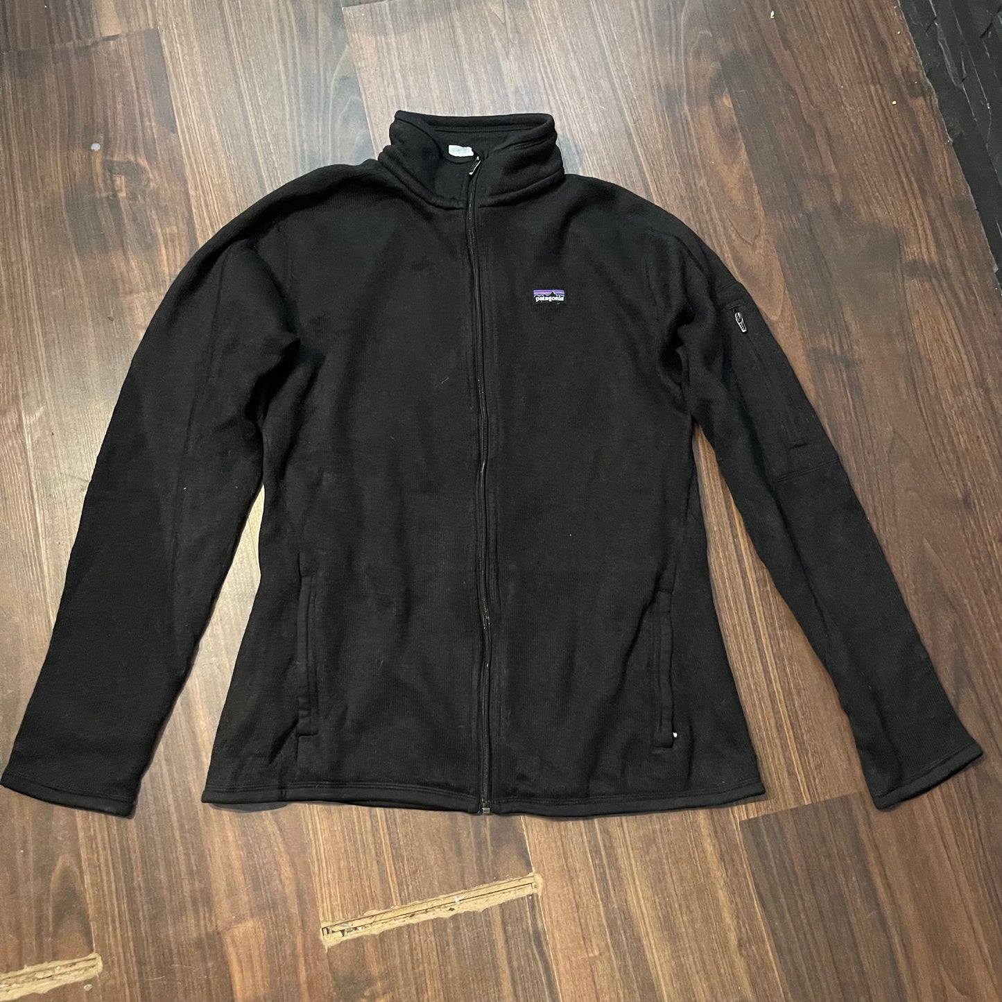 Fleecejacke von Patagonia (L Damen) Zipper Sweatshirt Better Sweater schwarz
