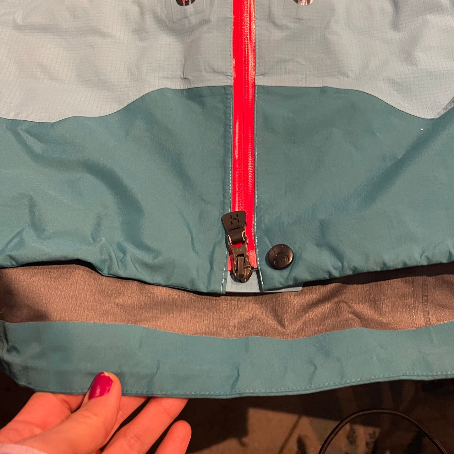 Leichte Regen Jacke von Haglöfs (L Damen) GoreTex türkis