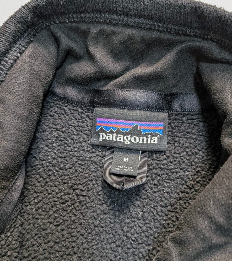 Strickoptik Fleece Weste von Patagonia (M Herren) Better Sweater schwarz