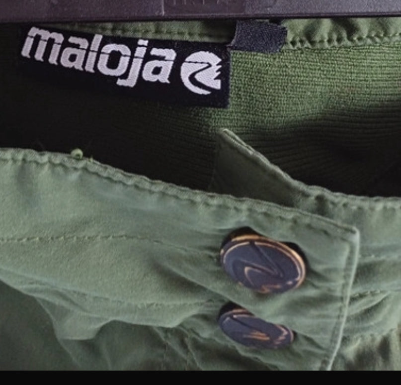 Wander / MTB Shorts von Maloja (S Damen) Capri Hose dunkelgrün khaki