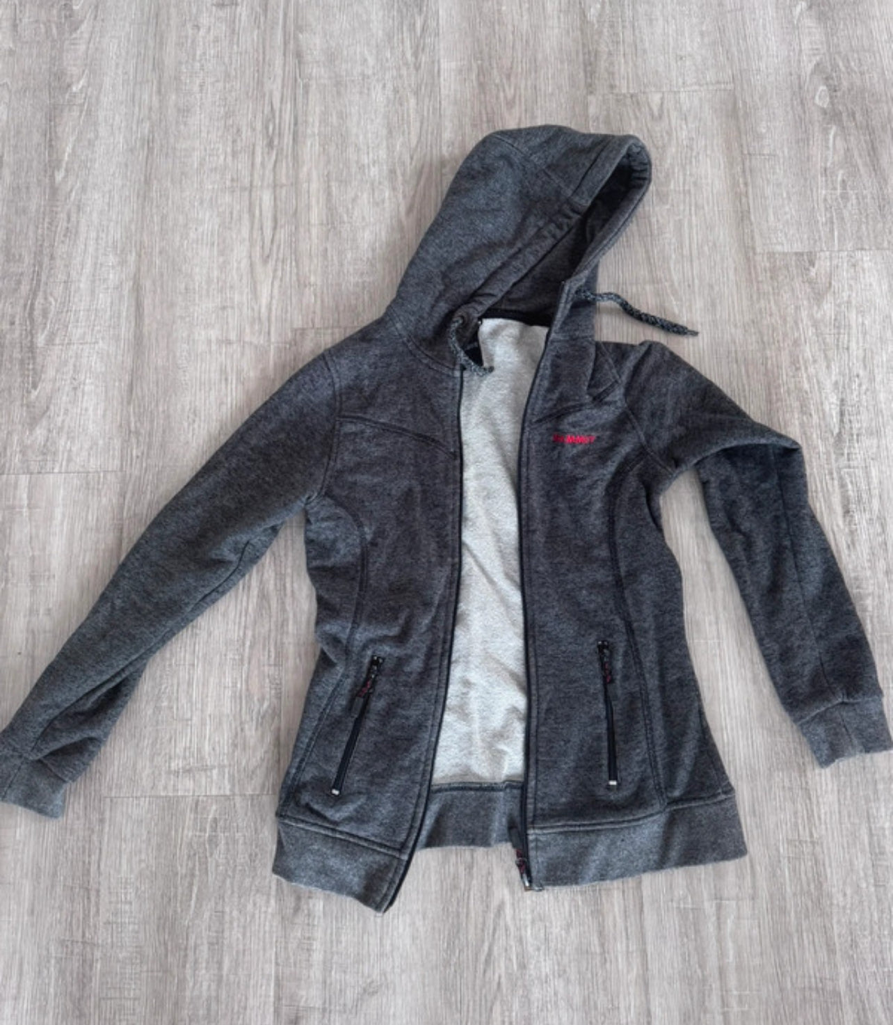 Baumwolle Fleecejacke von Mammut (S Damen) Hoodie grau