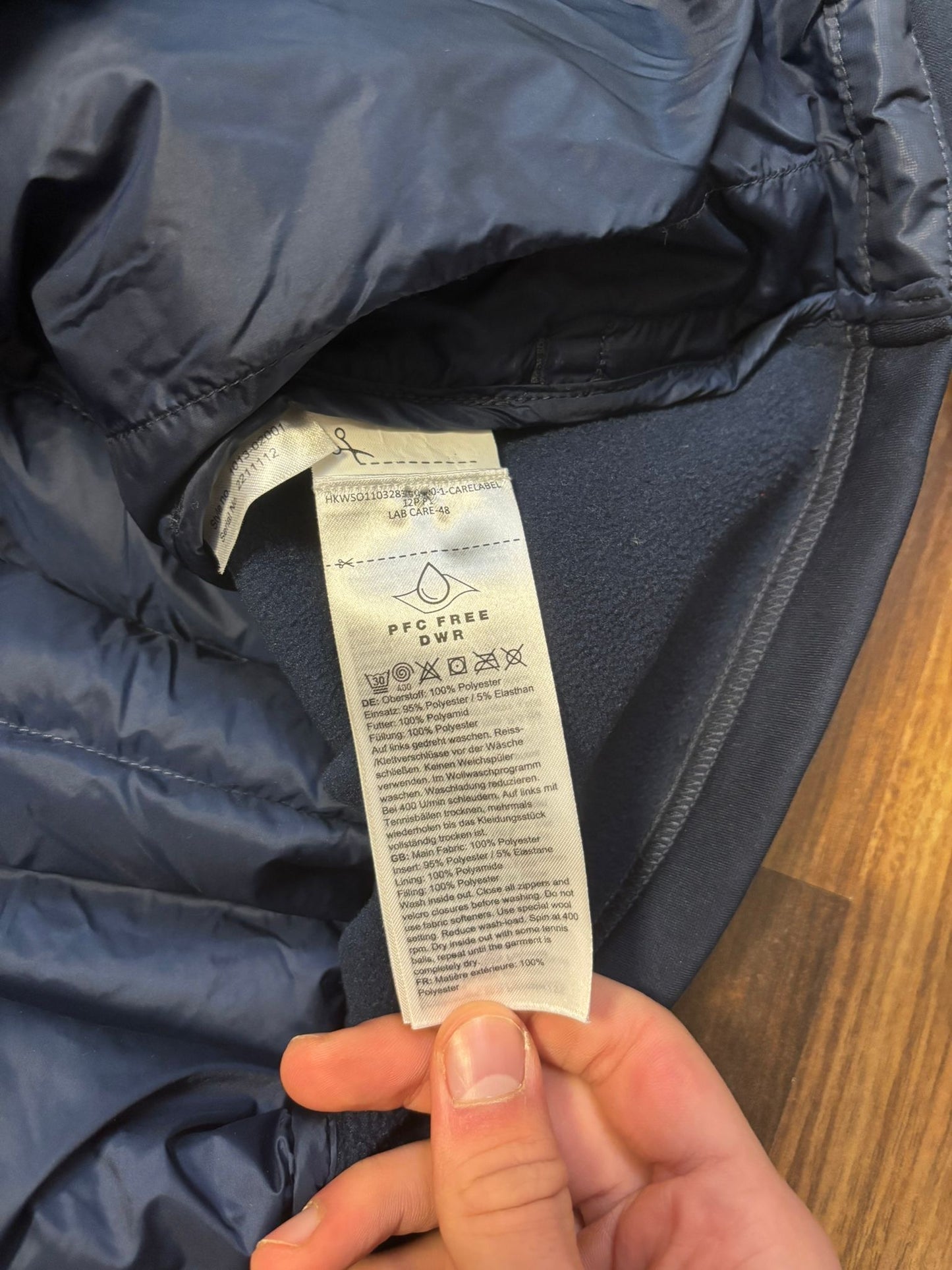 Jacke von Mammut (L Herren) Kunstdaune wasserabweisend marineblau