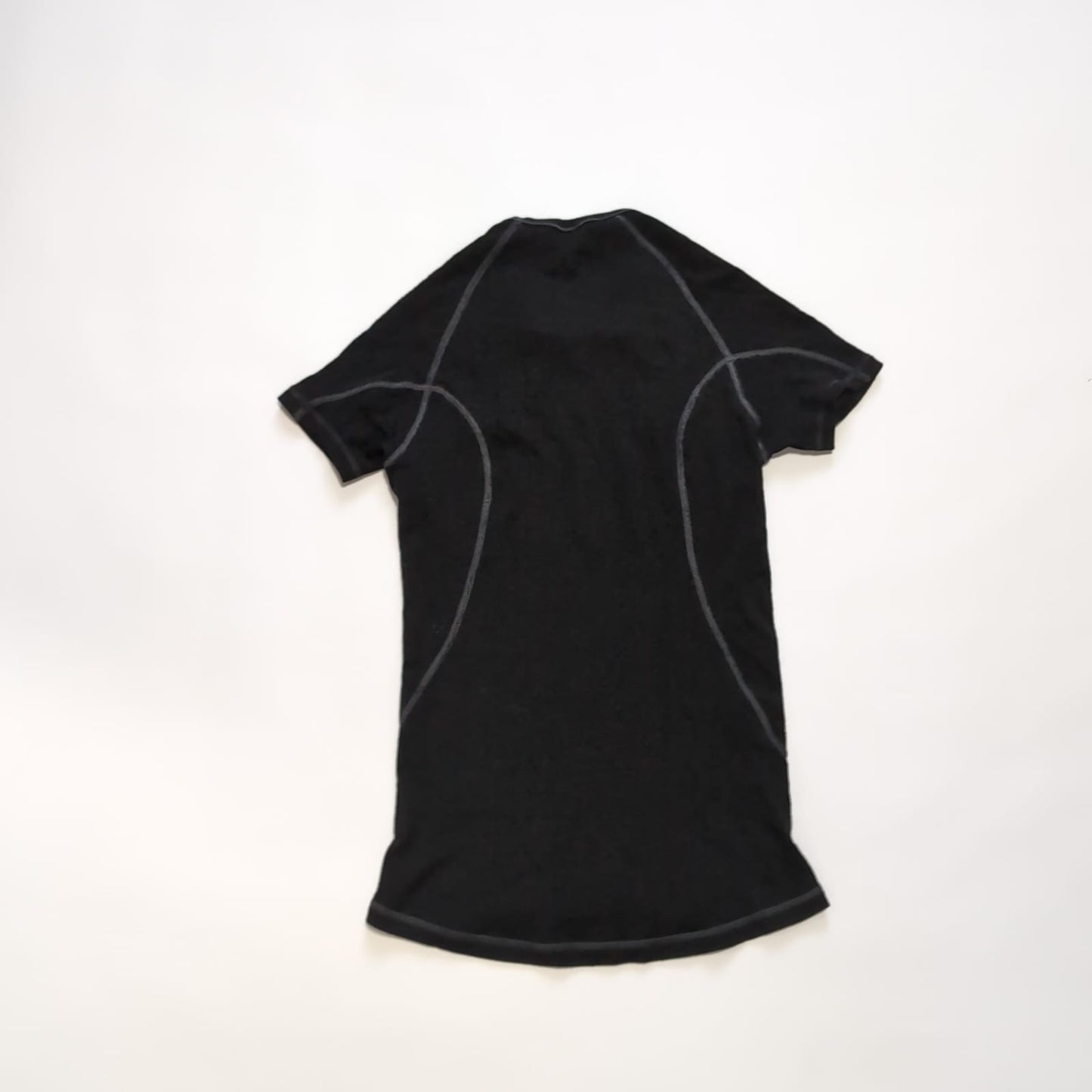 T-Shirt von Smartwool Merino (Damen M) anliegender Top schwarz