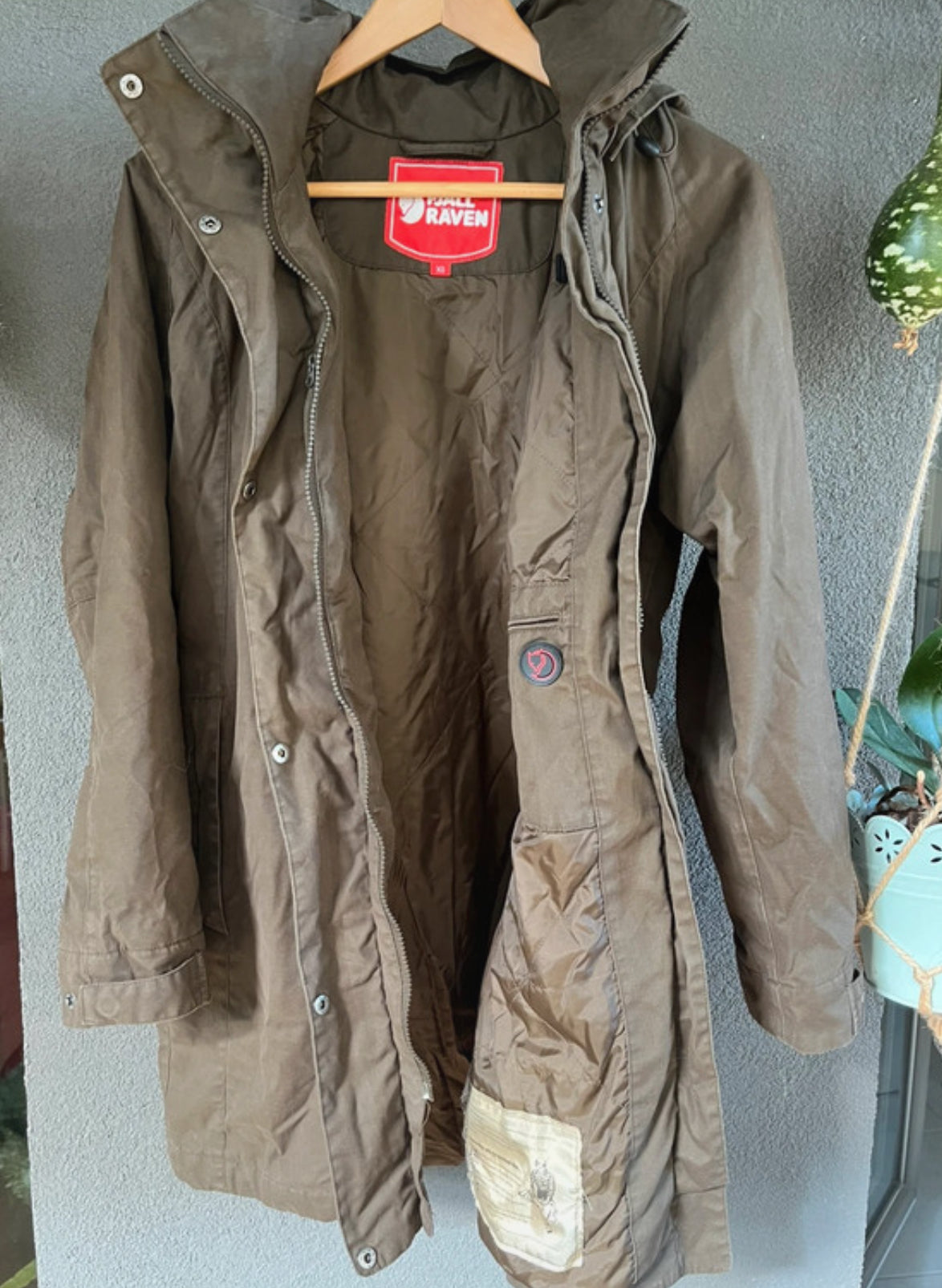 Gefütterte Jacke von Fjällräven (XS Damen) Winter Parka G-1000 braun