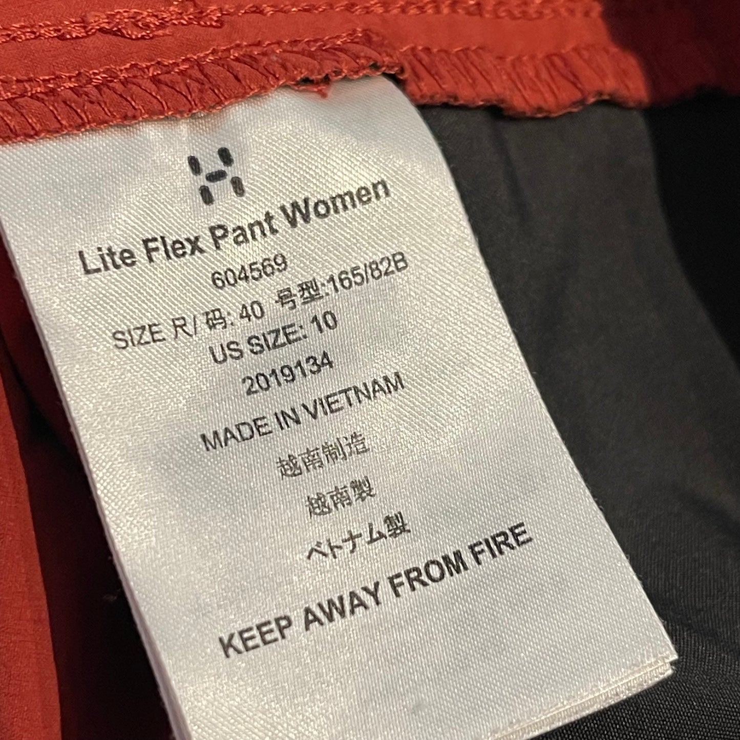 Leichte Trekking Hose von Haglöfs (L Damen) Terrakotta rot