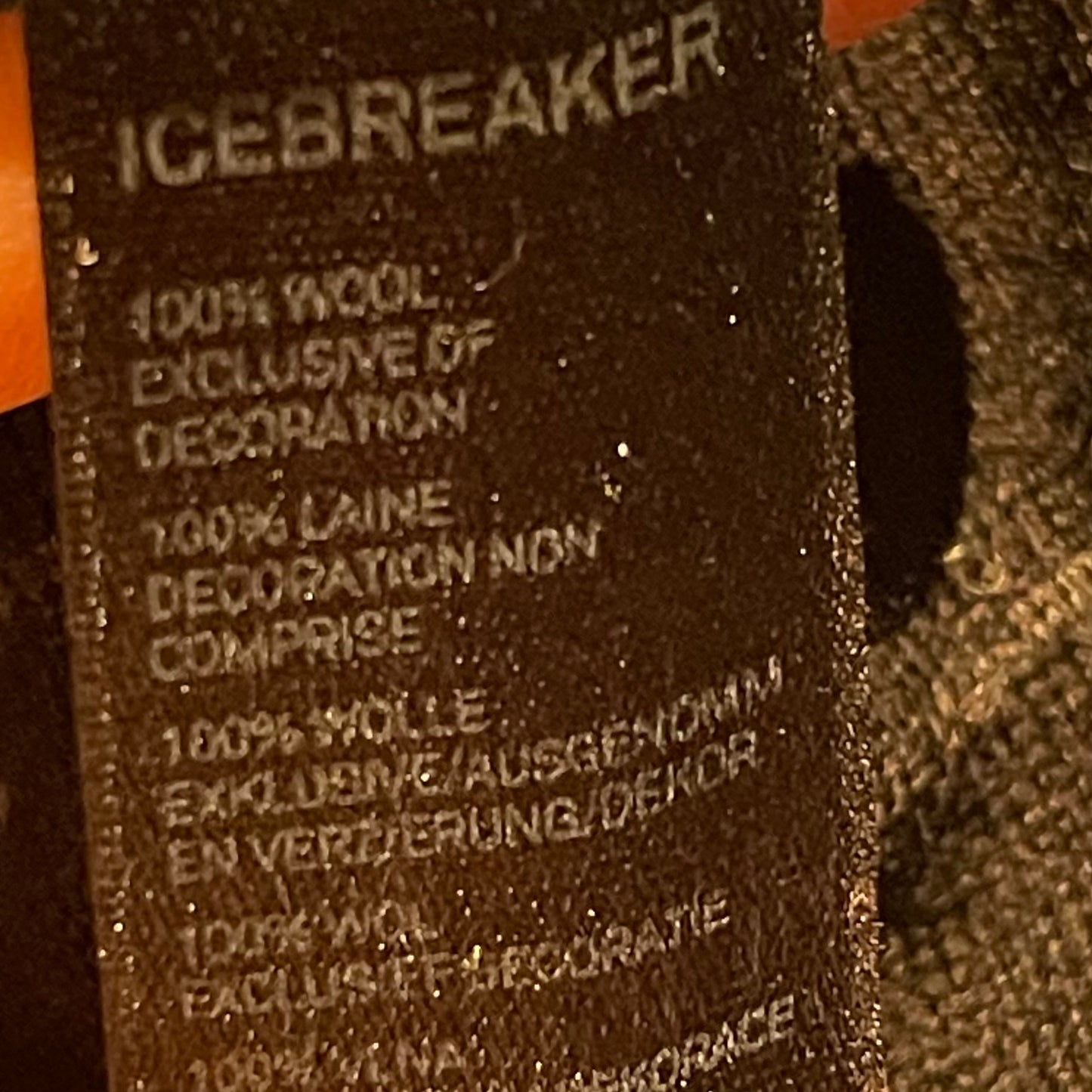 Pullover von Icebreaker 100% Merino XS schwarz gestreift