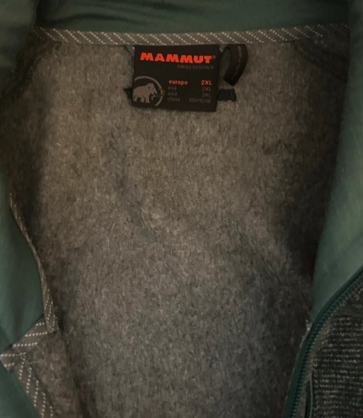 Mammut Strick Jacke mit Wolle (XXL Herren) Funktion Jacke grün