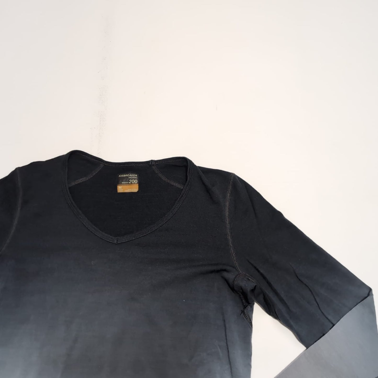 Merino 200 Longsleeve Icebreaker ( M Damen ) Funktionsshirt grau