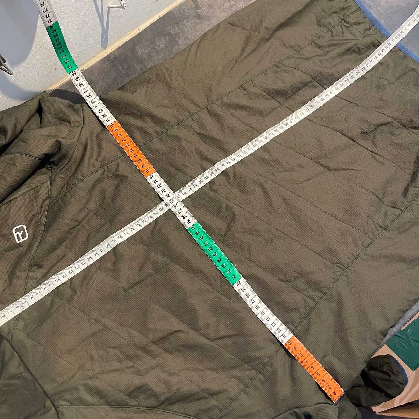 Isolations Jacke Ortovox (M Herren) Swisswool dunkelgrün blau