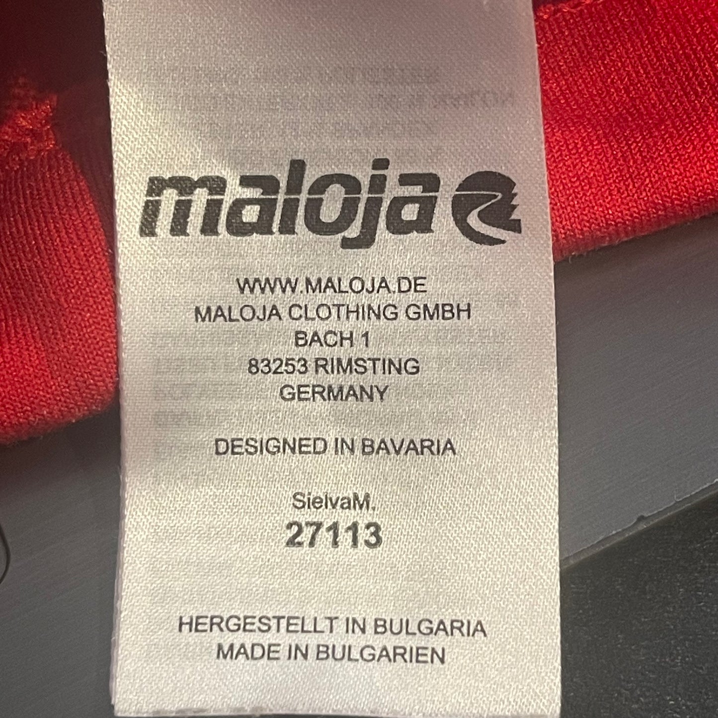 Leichte Hybrid Jacke von Maloja (L Damen) Primaloft rot