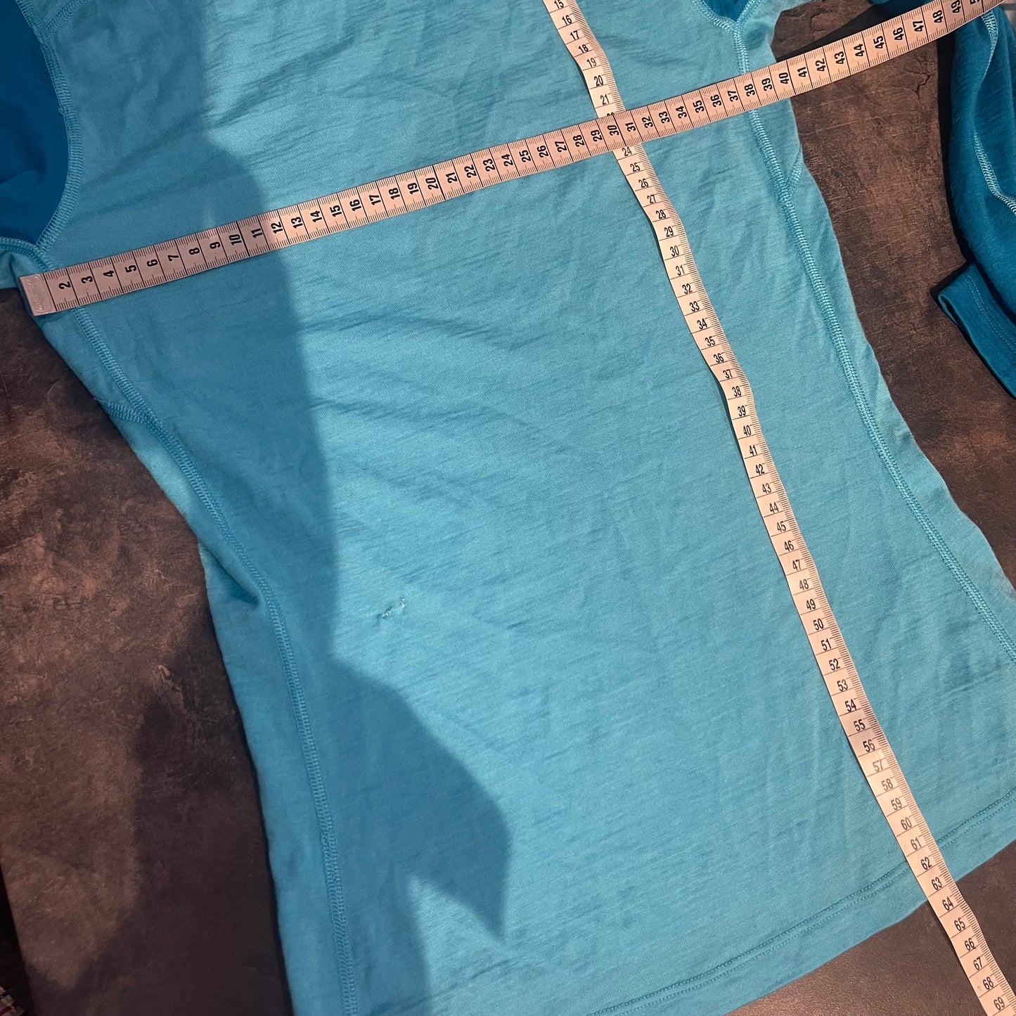 Longsleeve Icebreaker Merino (Damen S) blau Print Haute Route