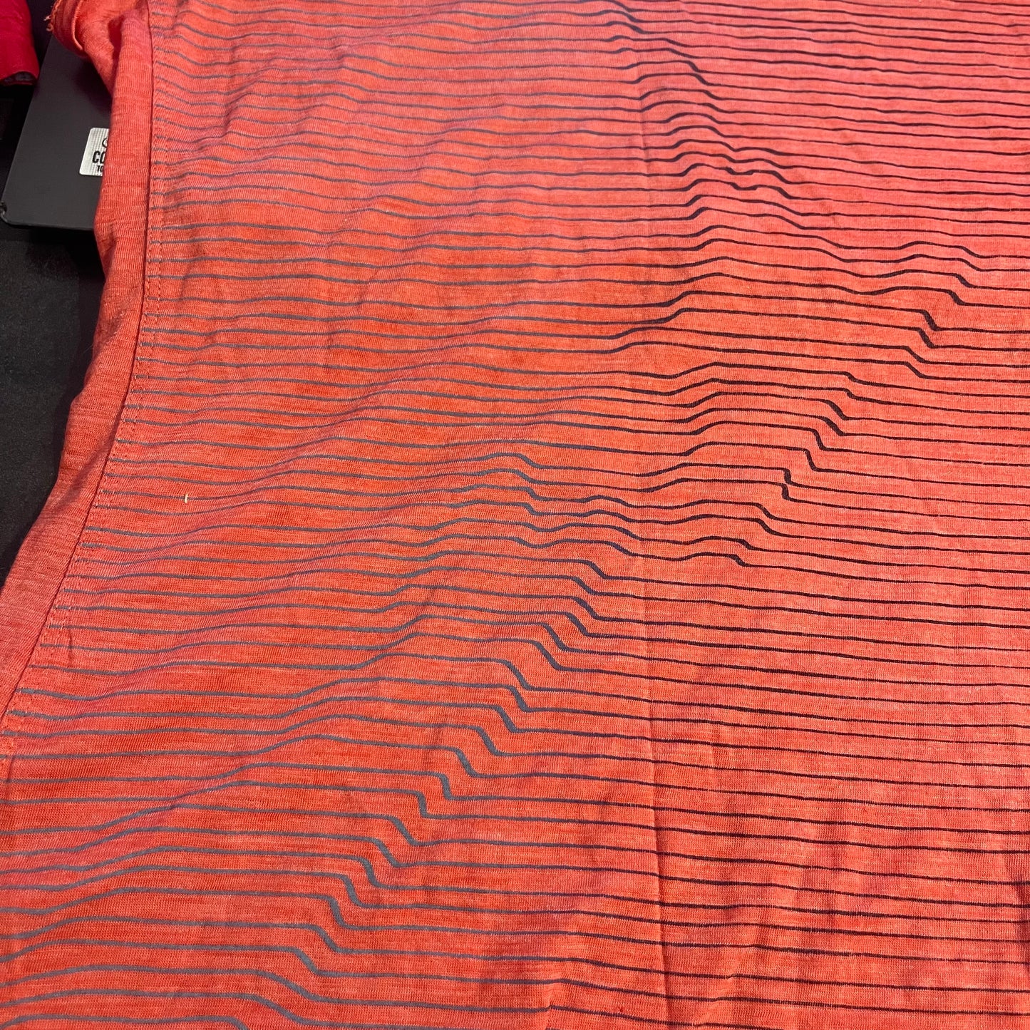 Merino T-Shirt von Icebreaker (S Damen ) korallenrot mit Print New Zealand