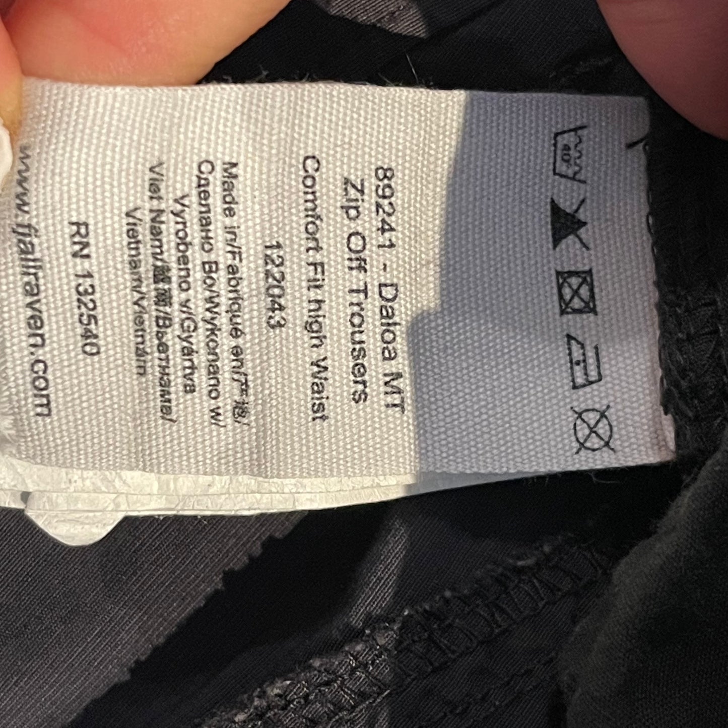 Zip Off Hose Fjällräven (L Damen) Anthrazit