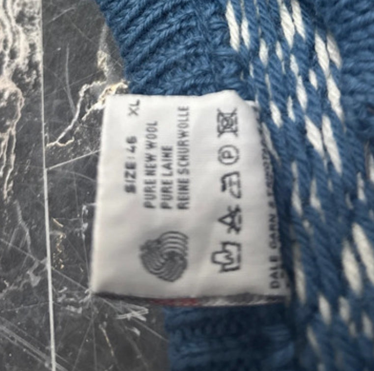 Strickjacke von Dale of Norway (XL Damen) cremeweiß-blau
