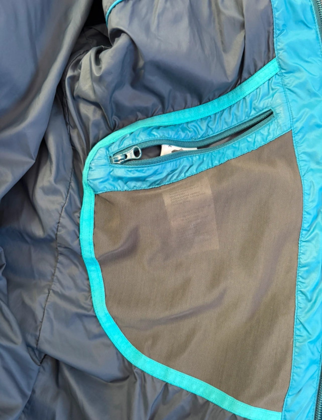 Lange Daunen Jacke von Mammut (S Damen) Parka petrolblau