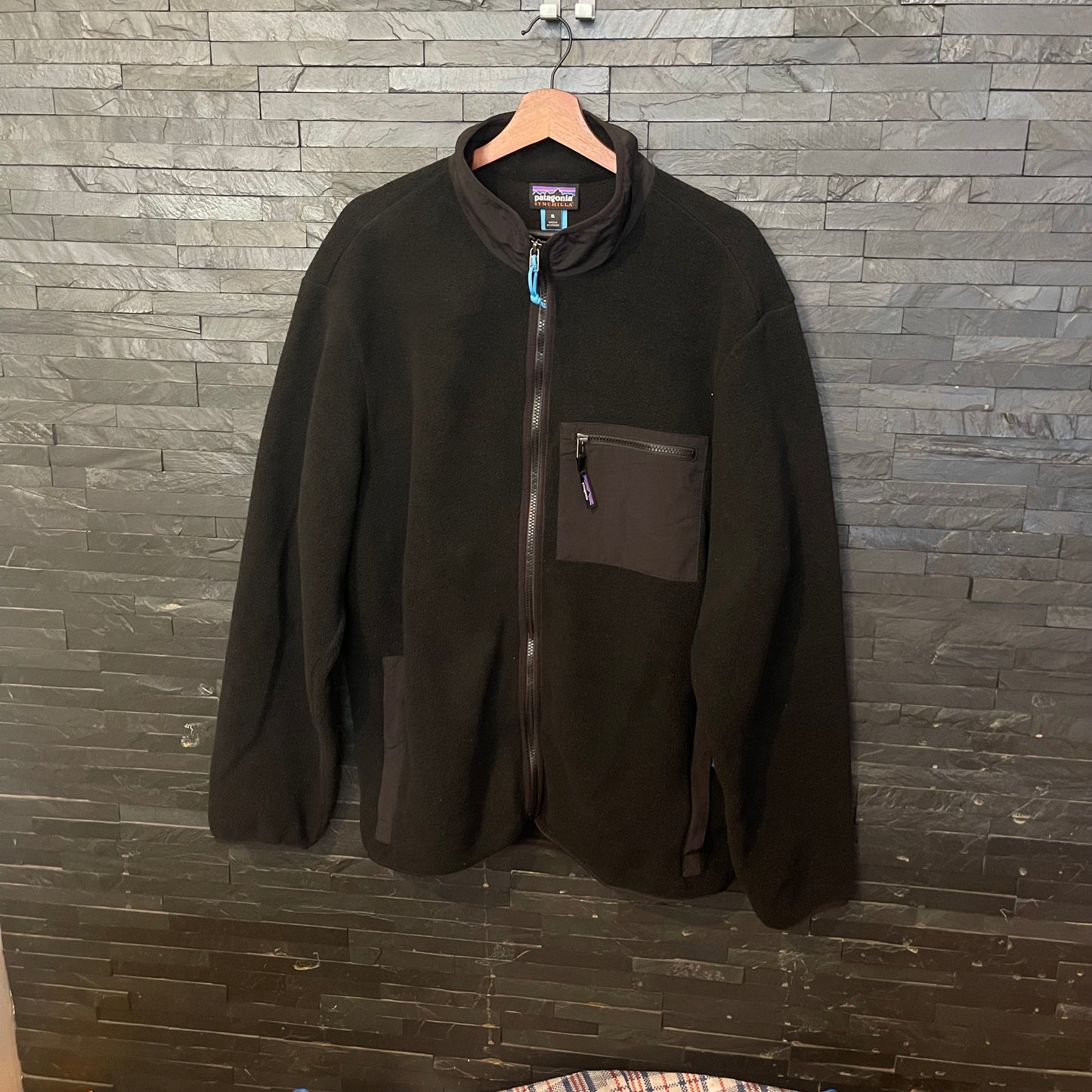 Dicke Fleece Jacke von Patagonia (Herren XL ) Synchilla schwarz