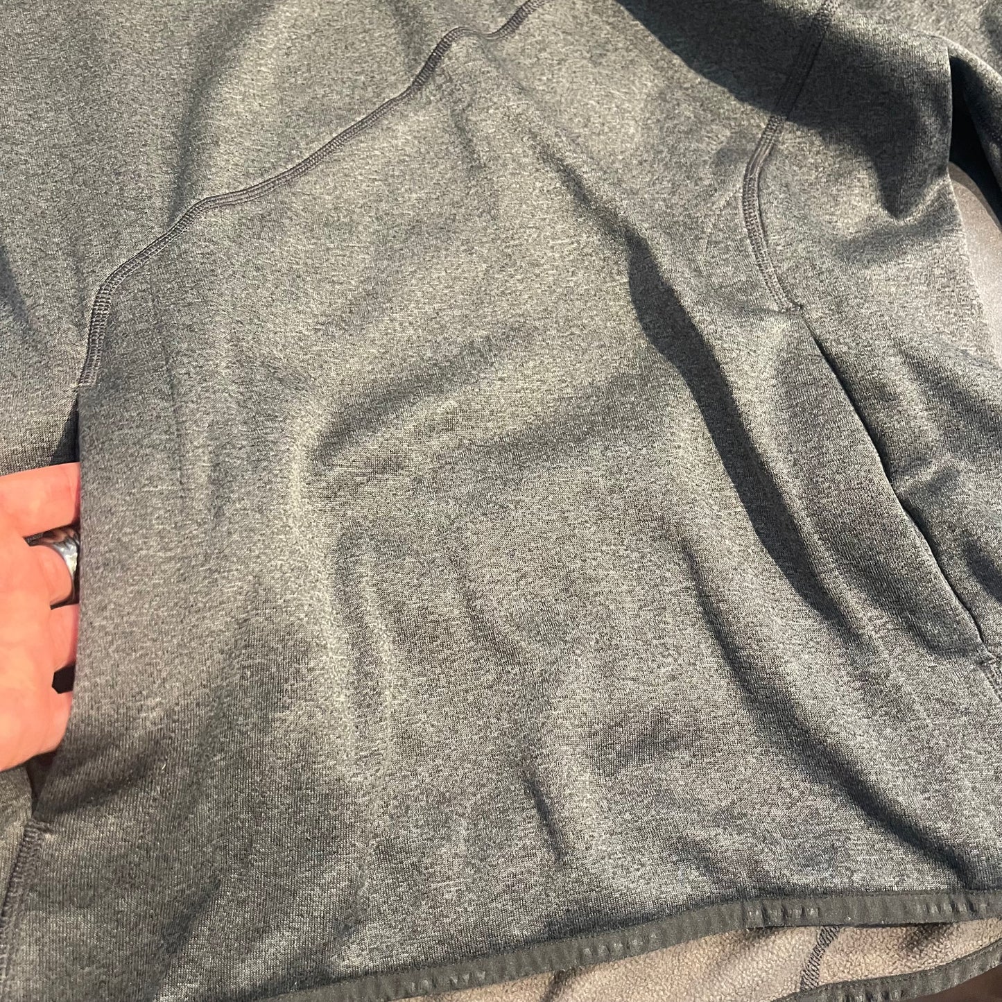 Hoodie von Mammut (M Herren) Sweatshirt Zipper Pullover grau- blau