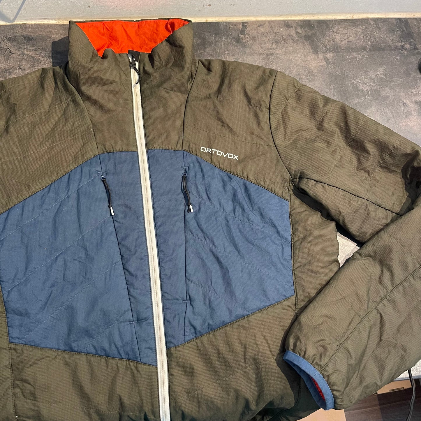 Isolations Jacke Ortovox (M Herren) Swisswool dunkelgrün blau