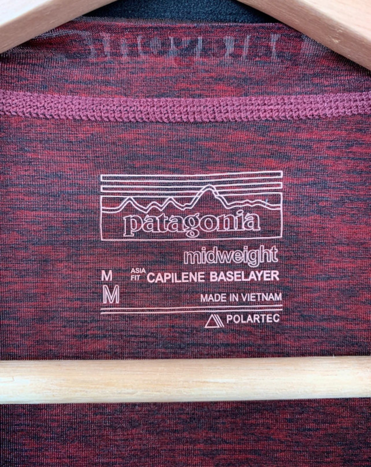 Longsleeve Patagonia (S Herren) Capilene® Baselayer dunkelrot