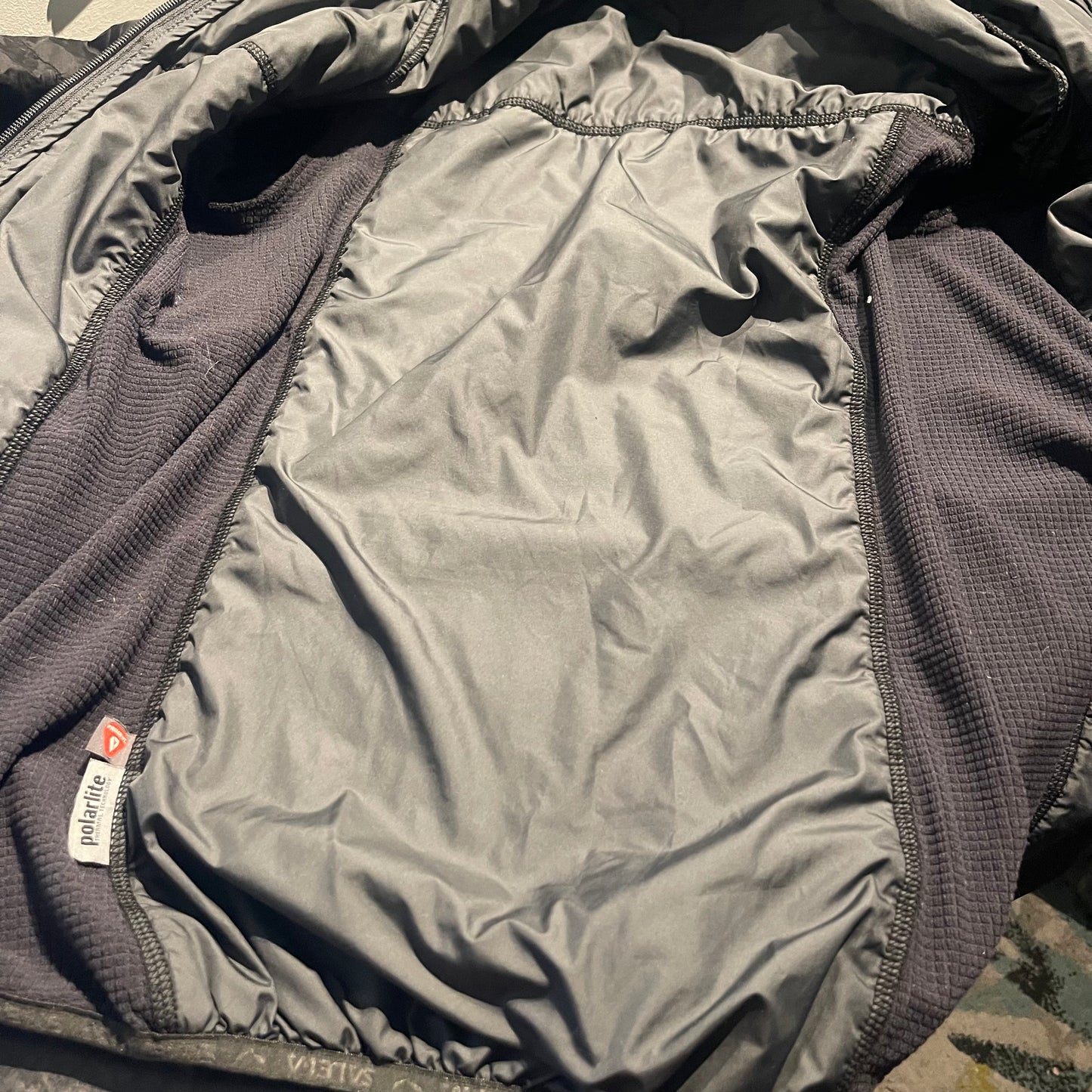 Hybrid Stepp Jacke von Salewa (S Damen) Primaloft schwarz Kapuze