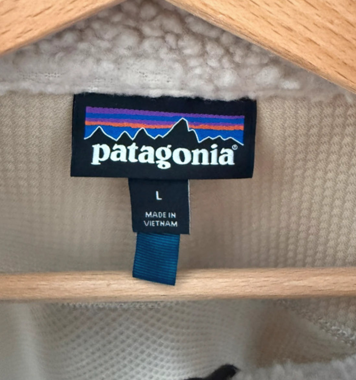Retro Pile Weste von Patagonia (L Herren) Teddy Fleece creme