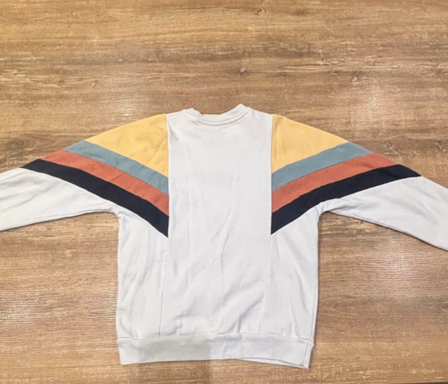 Weiß bunter Pullover von Kaotiko (S-M Herren oder M-L Damen)