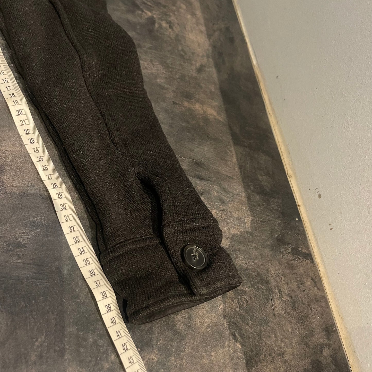 Kurzer Mantel Patagonia (XS / S Damen) Parka mit Strickoptik schwarz