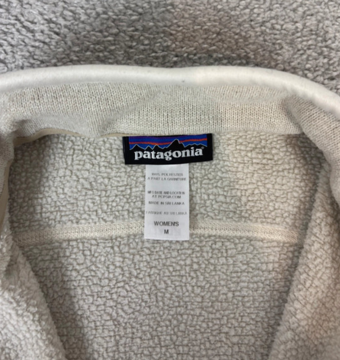 Patagonia Better Sweater Weste (M Damen) Strickoptik Fleece creme