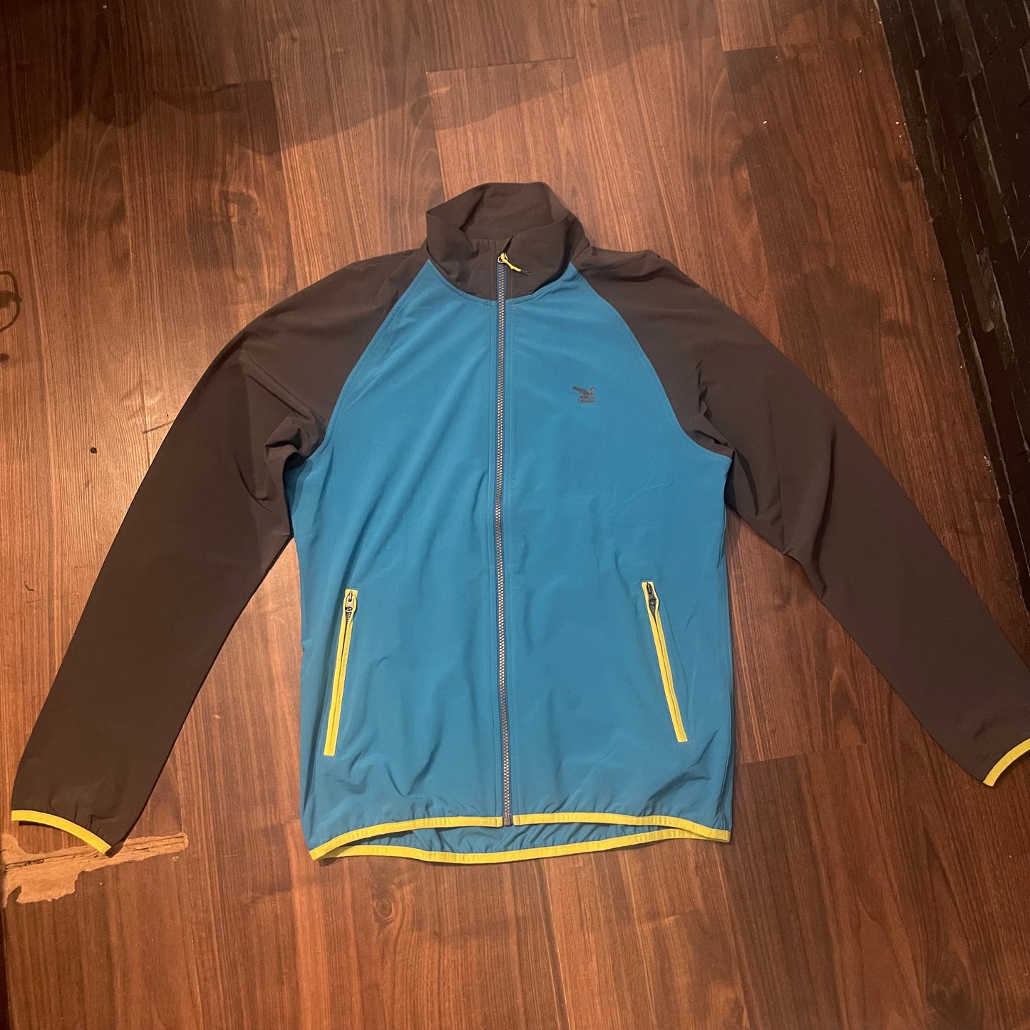 Leichte Sport Jacke von Salewa (L Herren) elastisch blau-grau