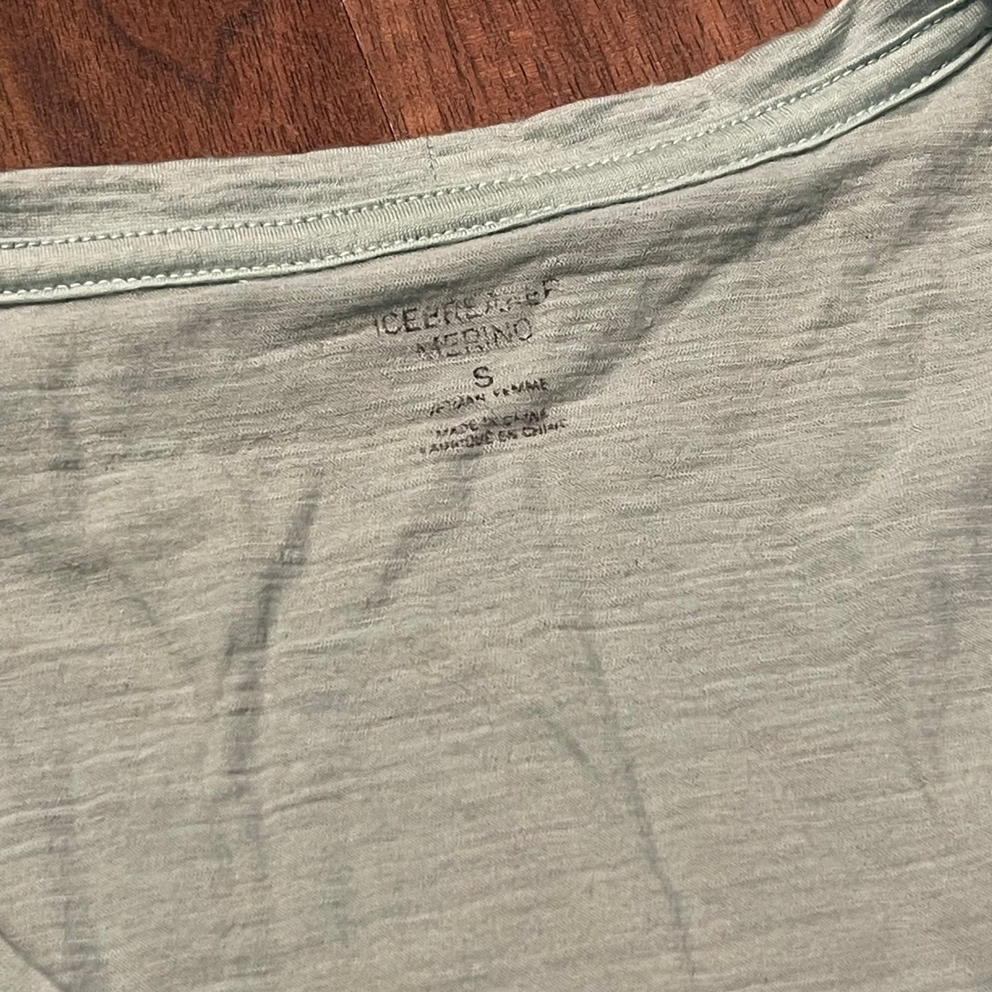 Merino T-Shirt von Icebreaker (Damen S) türkis mit Baum-Print