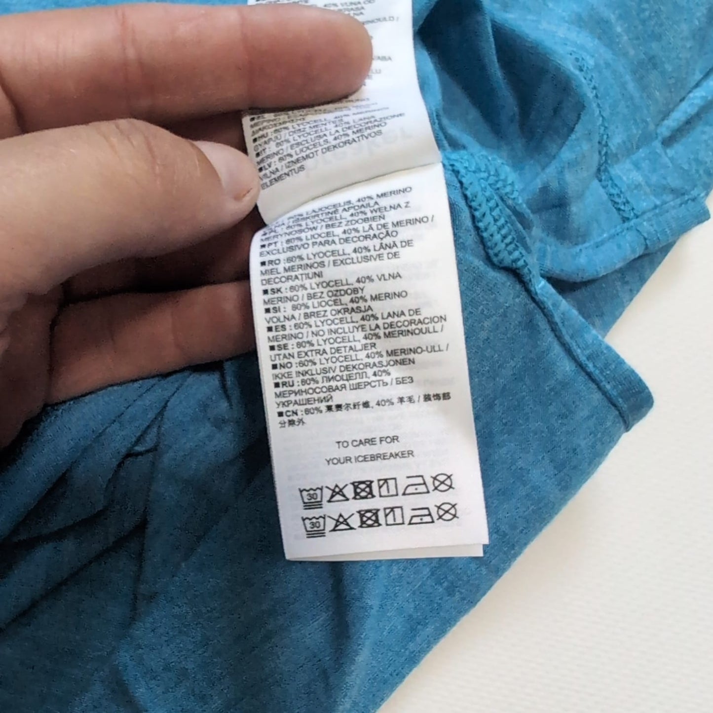 T-Shirt von Icebreaker Merino cool lite (M Herren) blau