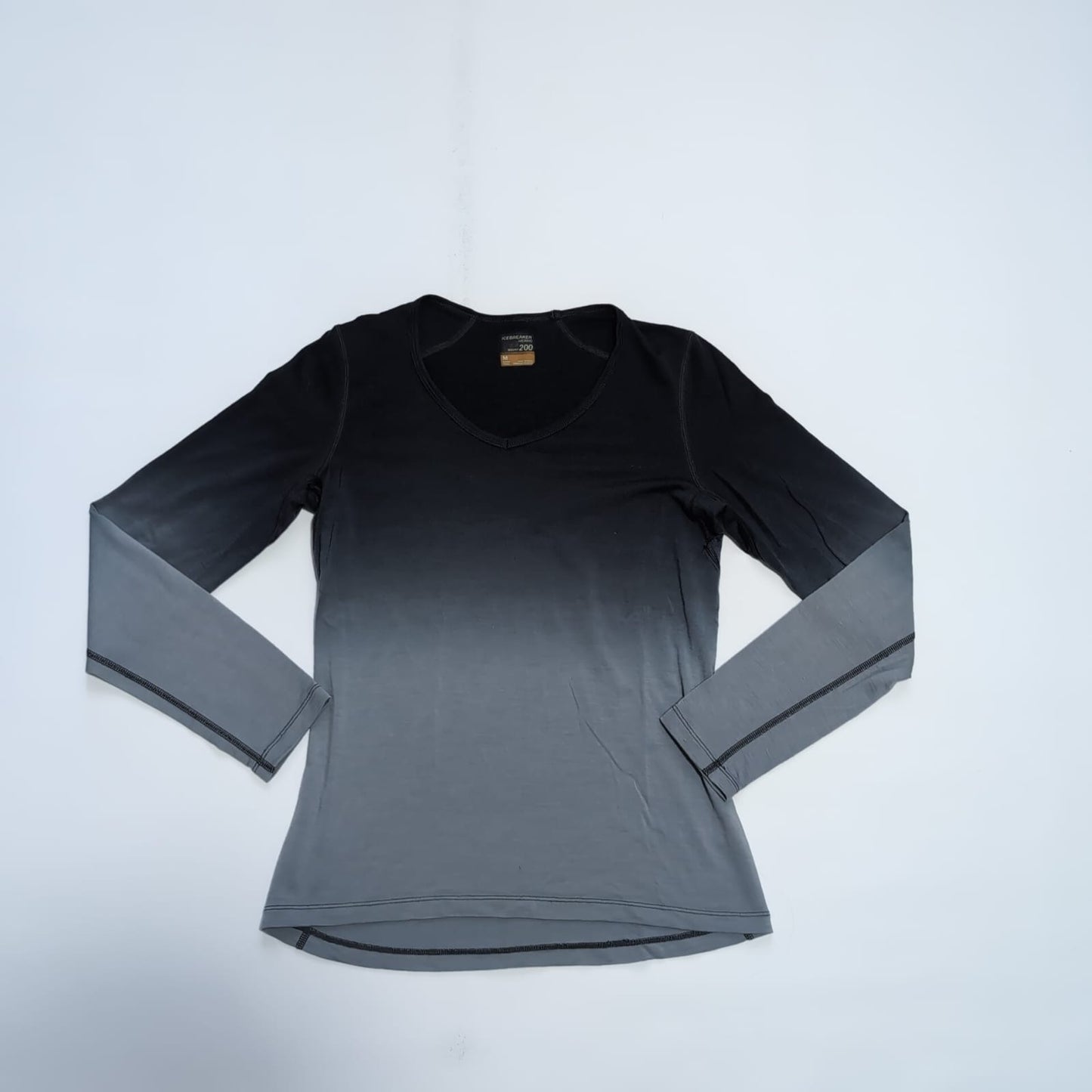 Merino 200 Longsleeve Icebreaker ( M Damen ) Funktionsshirt grau