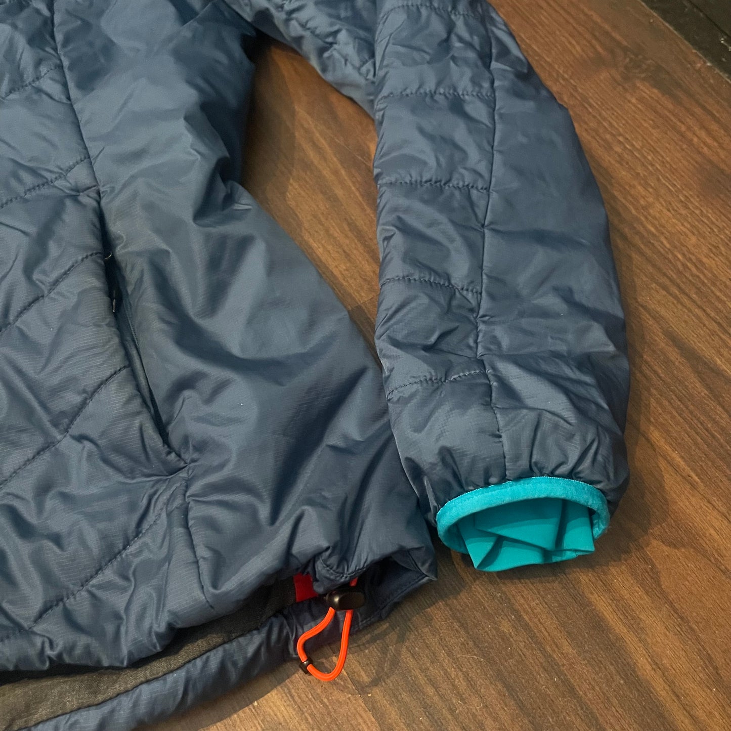 Warme Kapuzen Jacke von Ortovox (M Damen) Swisswool blau