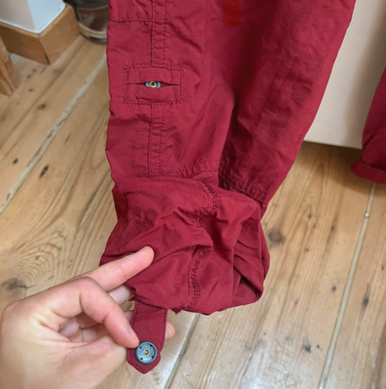 Wander Hose von Salewa (Damen XS) 2 in 1 dunkelrot