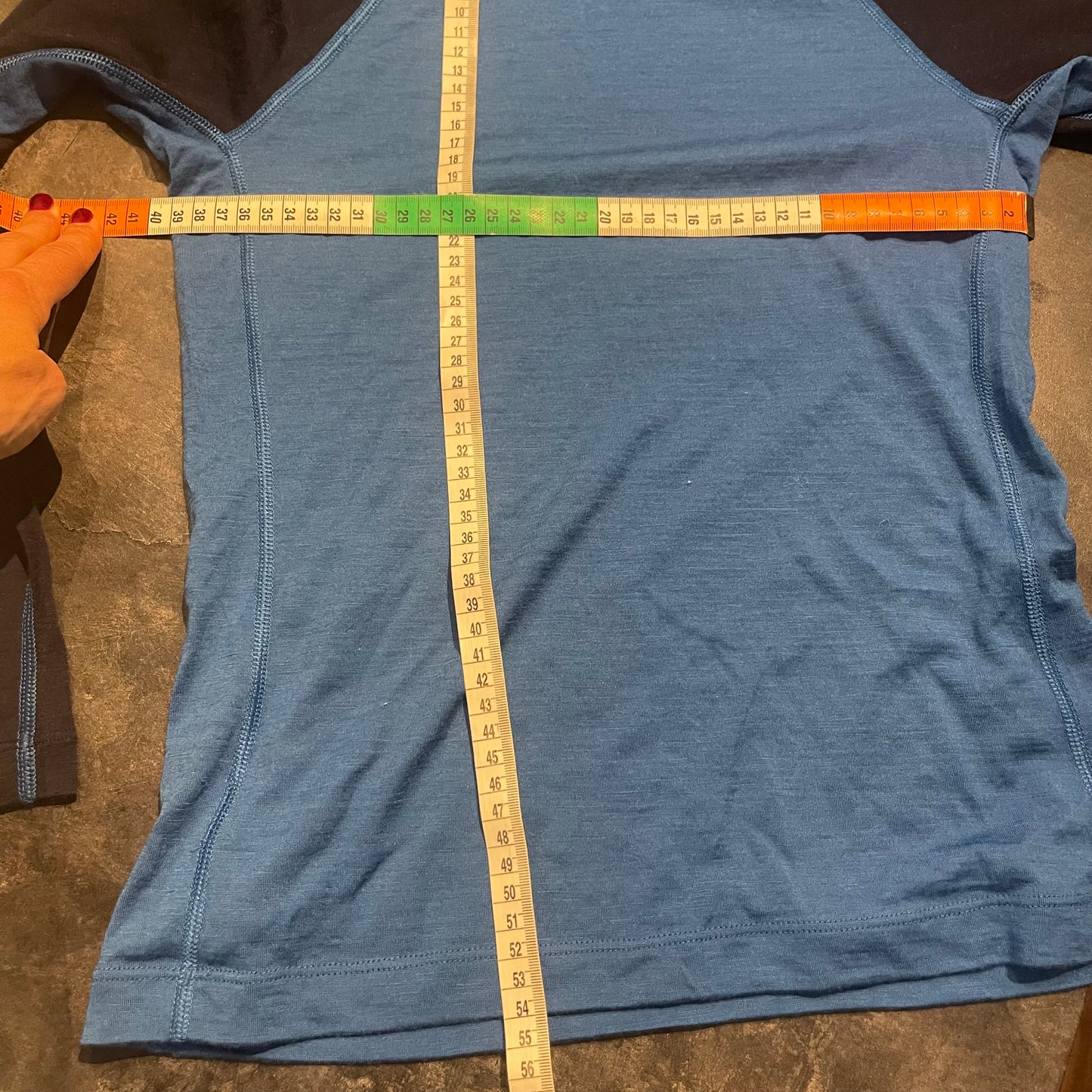 100% Merino Longsleeve Icebreaker (Kinder 152 cm) blau