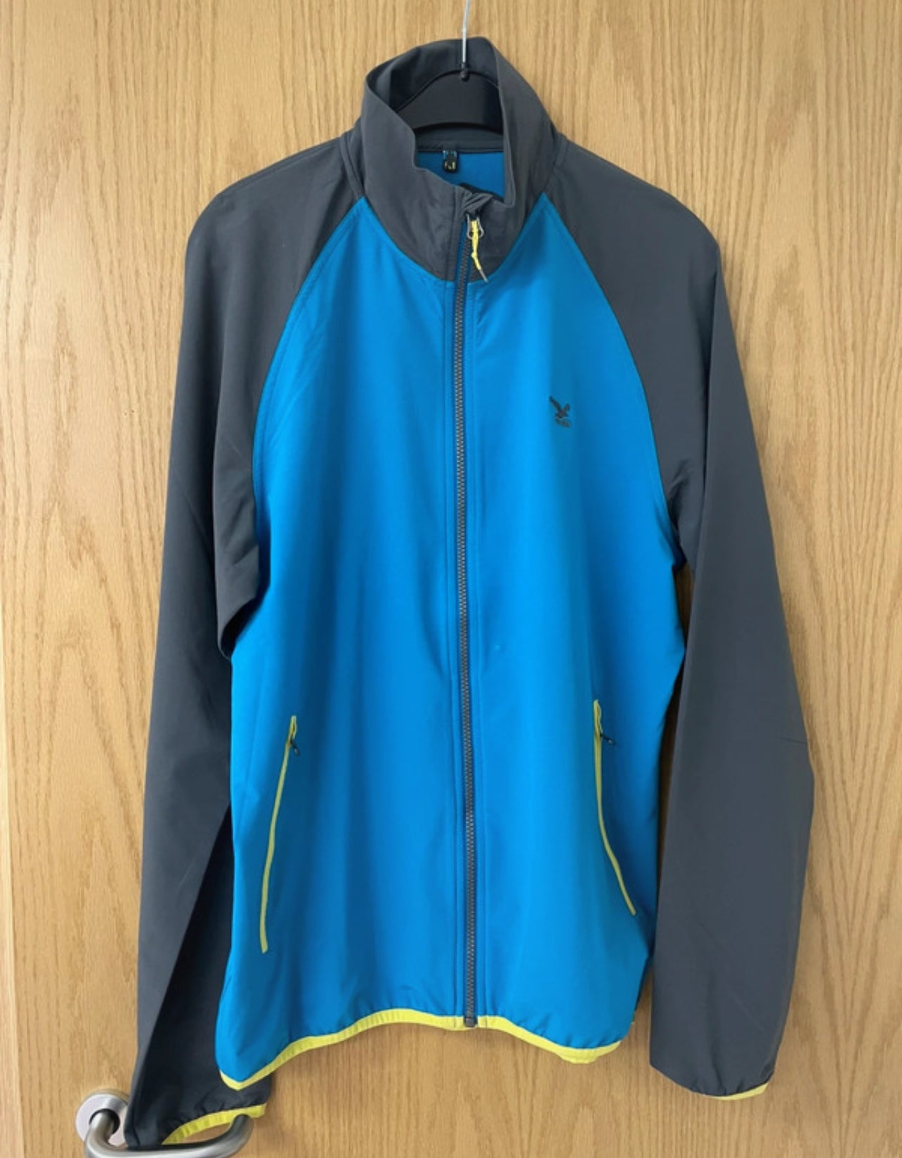 Leichte Sport Jacke von Salewa (L Herren) elastisch blau-grau