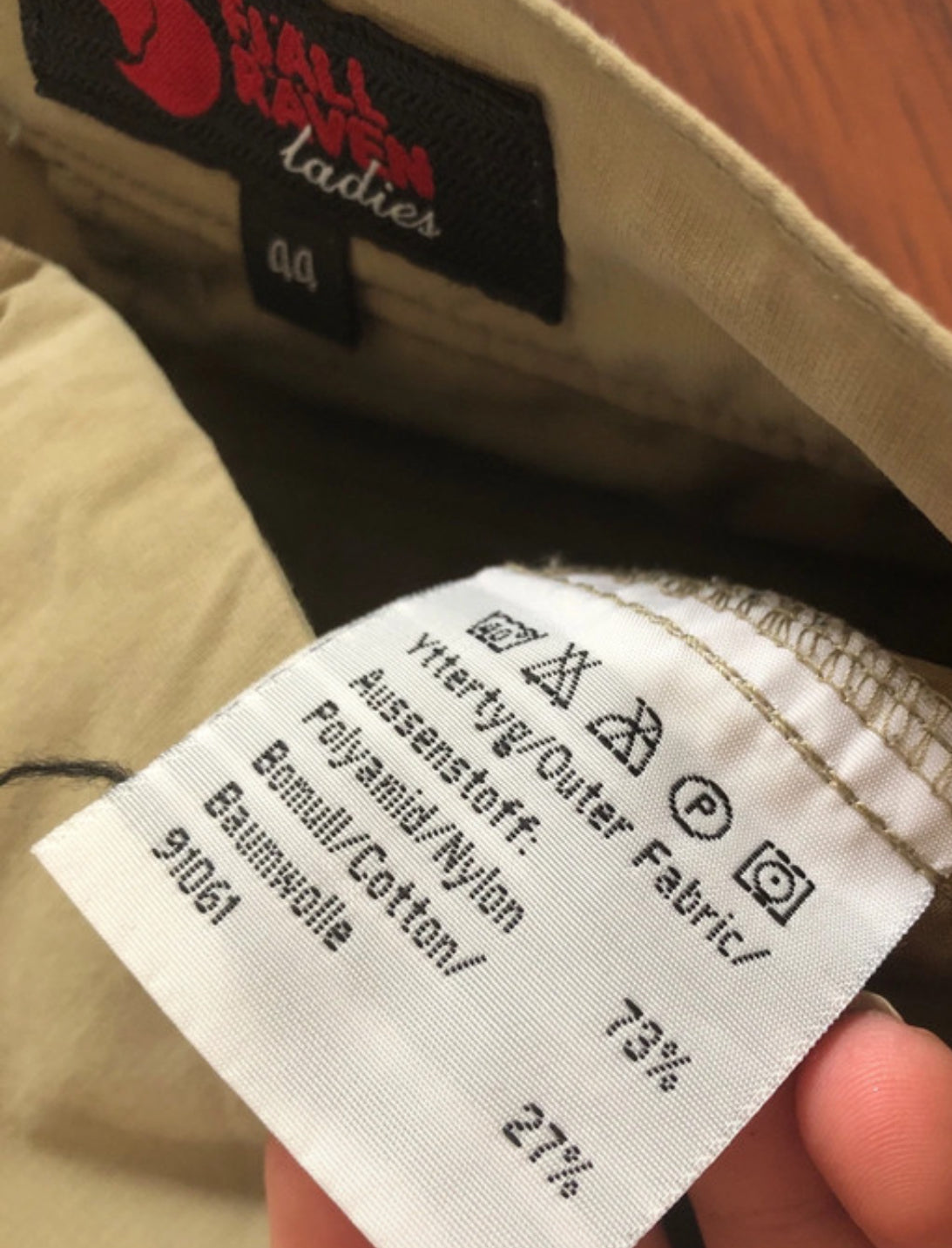 Outdoor Hose von Fjällräven (XXL / 44 Damen ) Zip-Off olive-beige