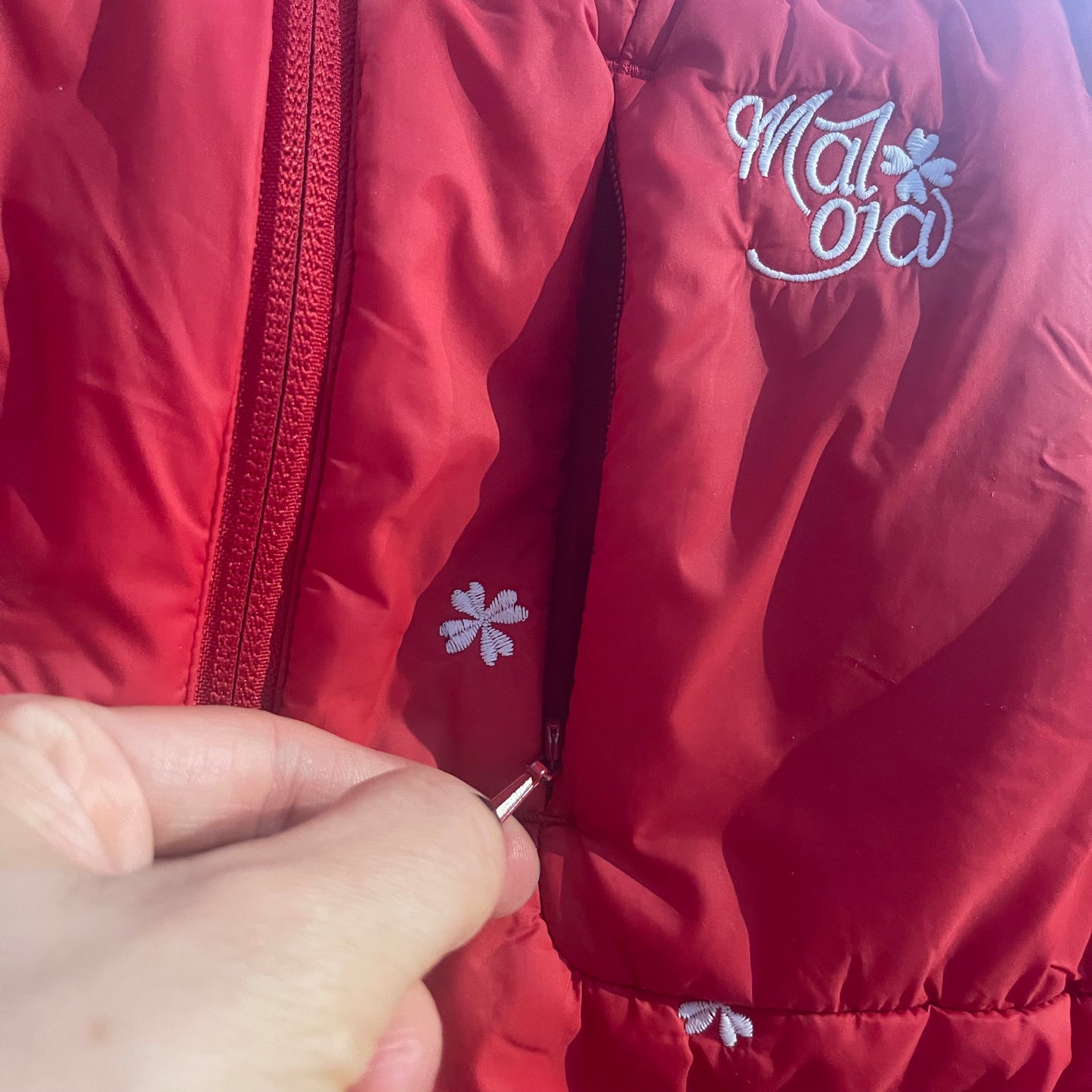 Leichte Hybrid Jacke von Maloja (L Damen) Primaloft rot