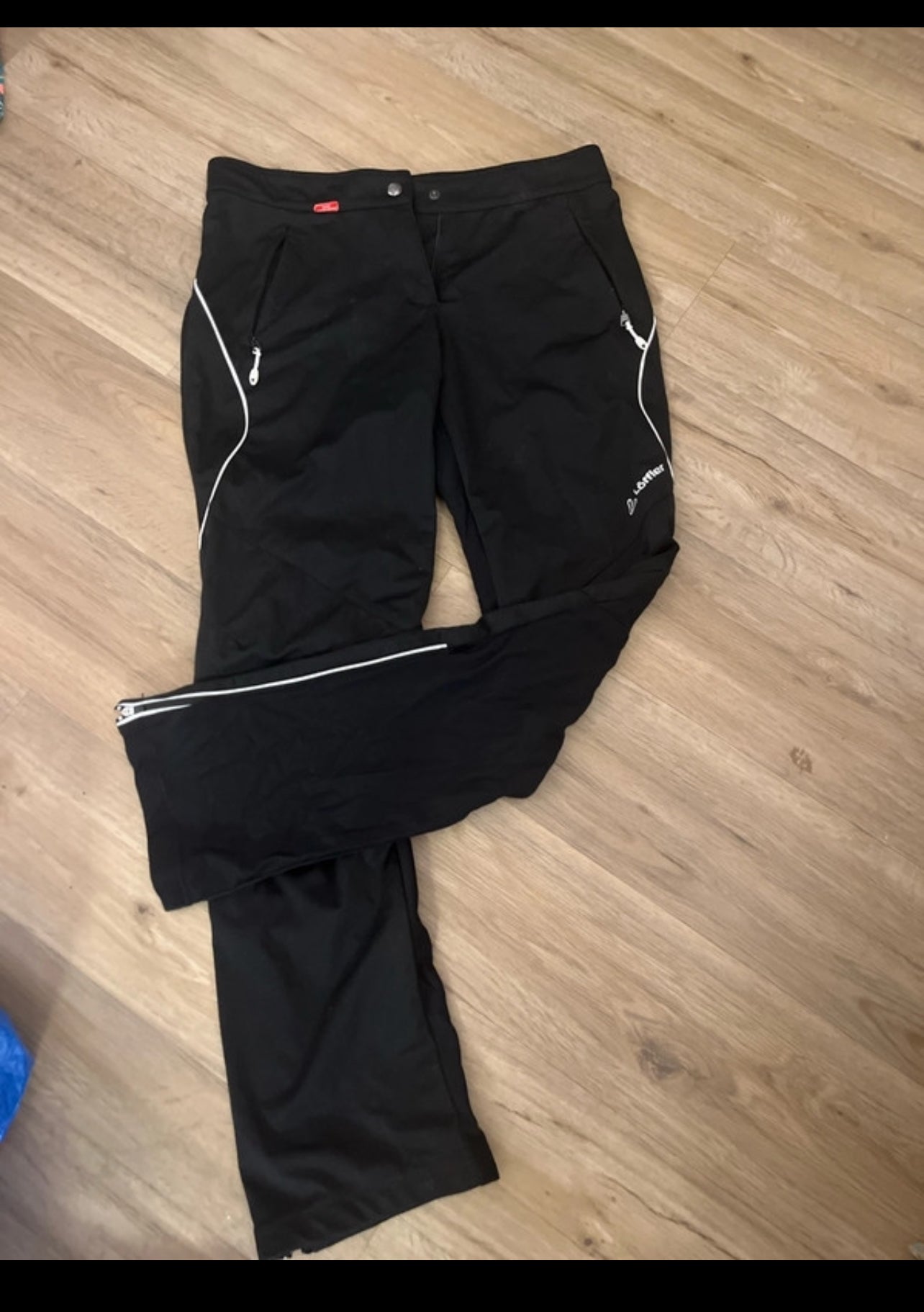 Elastische Funktions- Hose von Löffler (M Damen) Gore Windstopper schwarz