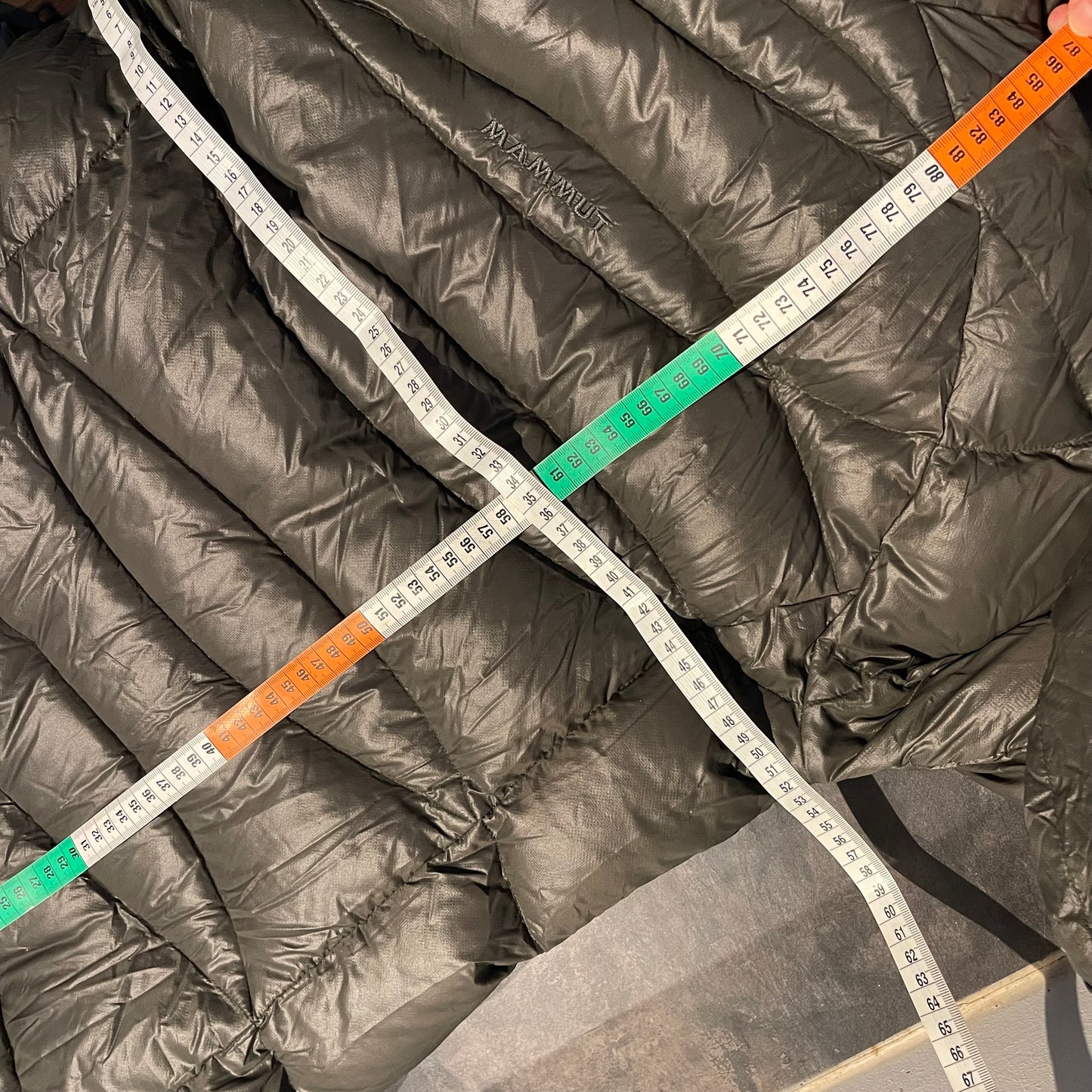 Daunen Mantel von Mammut (M Damen) Parka olivengrün
